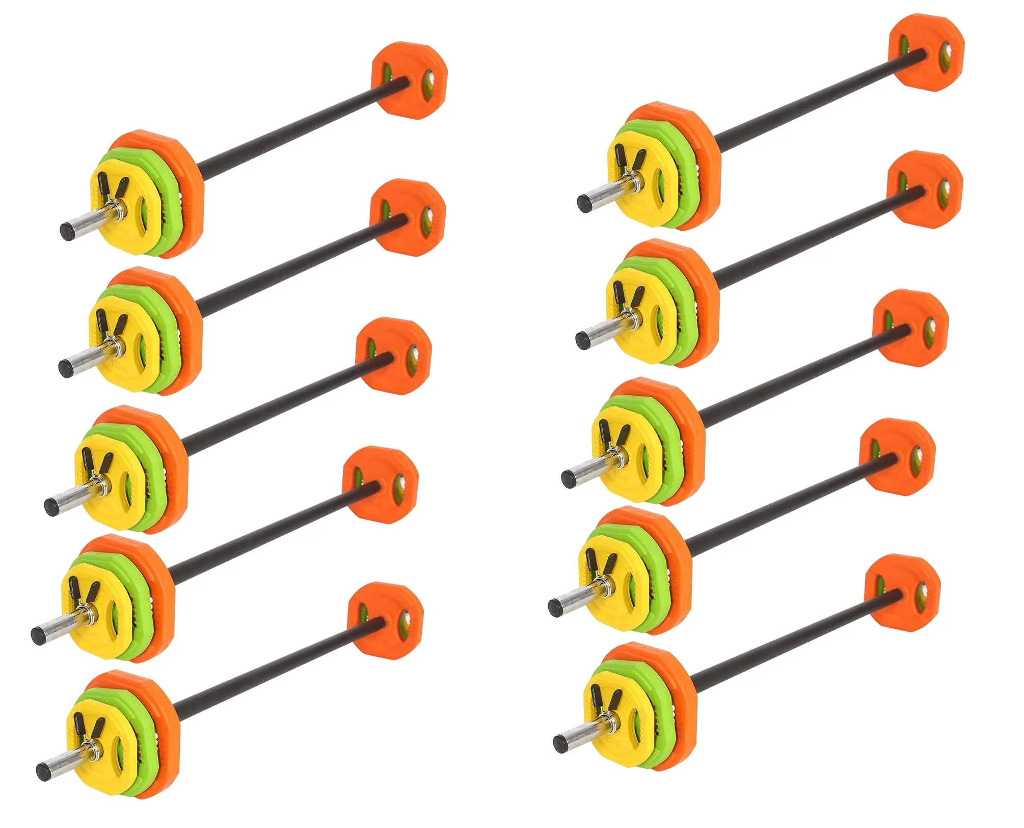 10 X Body Pump Barbell Sets 20kg