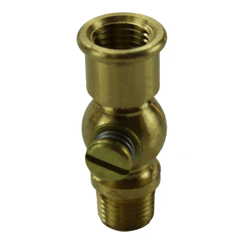 1/4" Brass Petcock with T Handle NPT Male x NPT Female