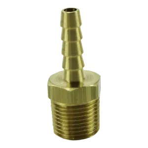 1/4" Hose Barb x 3/8" NPT Brass (sold each)