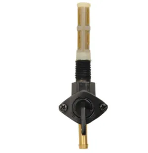 1/4" Petcock Fuel Valve - Straight - Black