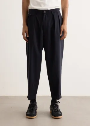 2 Pleats Wool Tropical Pants