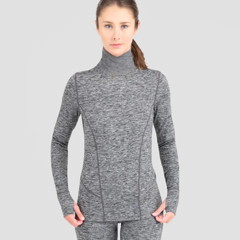 2.0 Women's Cloud Nine Midweight Performance Thermal Turtleneck - W9174