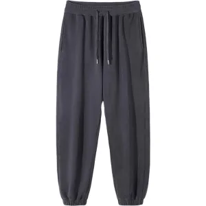 2024 New Winter Fleece Joggers Men Warm Sweatpants Double-Sided Velvet Loose Casual Pants Male Thick Thermal Trousers