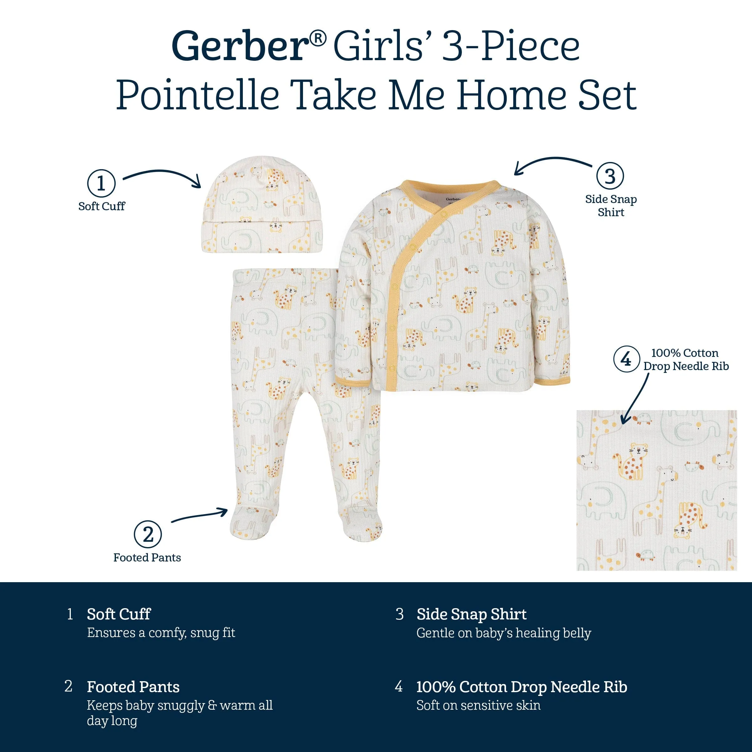 3-Piece Baby Neutral Kind World Gift Set