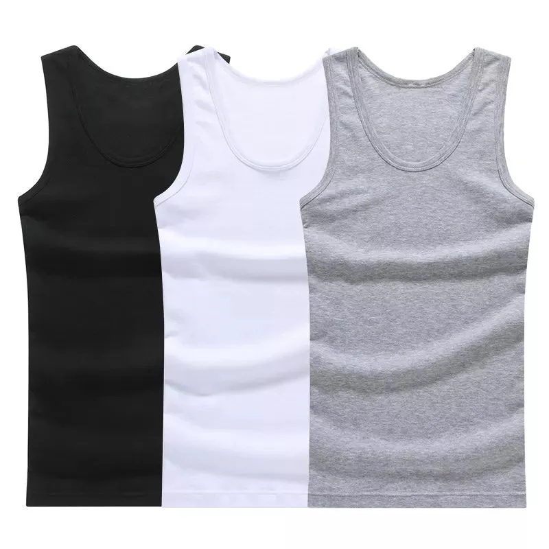 3pcs/lot Cotton Sleeveless Tank Top
