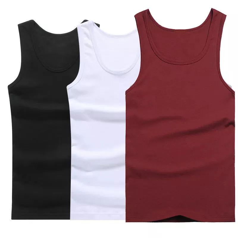 3pcs/lot Cotton Sleeveless Tank Top