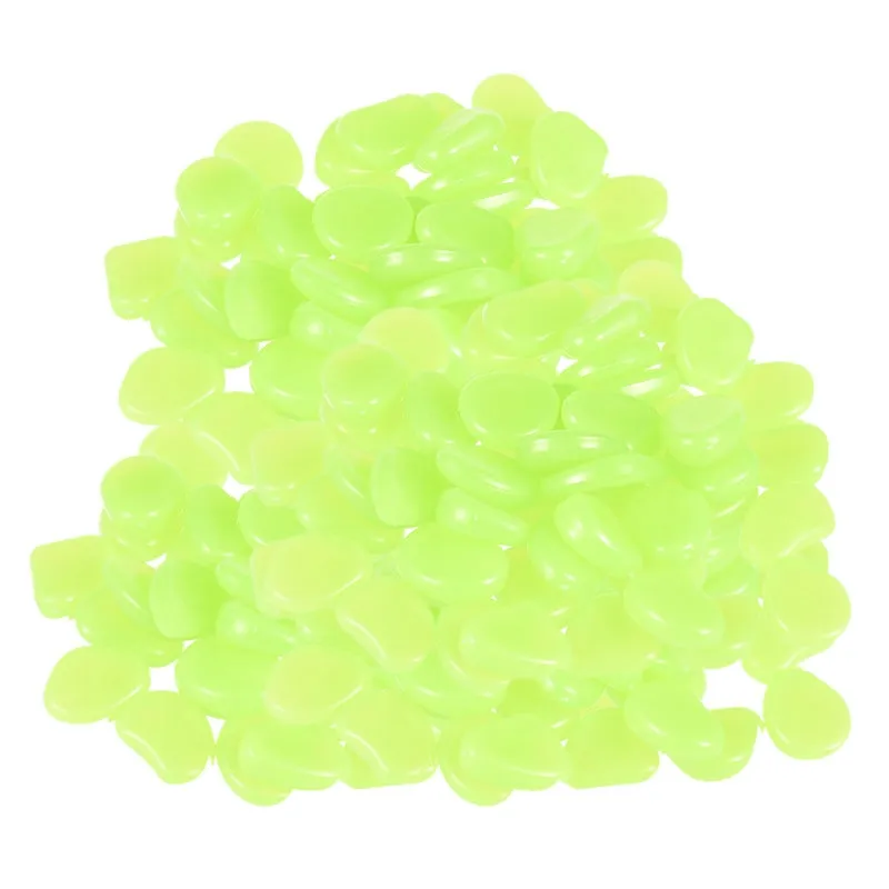 50Pcs Glow in the Dark Garden Pebbles Glow Stones Rocks for Walkways Garden Path Patio Lawn Garden Yard Decor