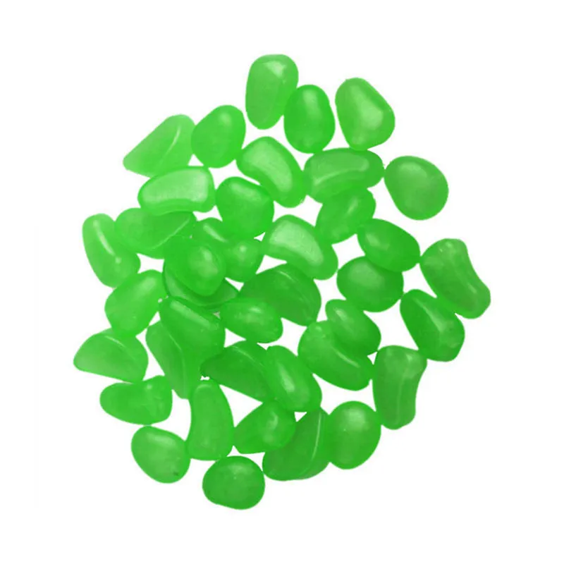 50Pcs Glow in the Dark Garden Pebbles Glow Stones Rocks for Walkways Garden Path Patio Lawn Garden Yard Decor