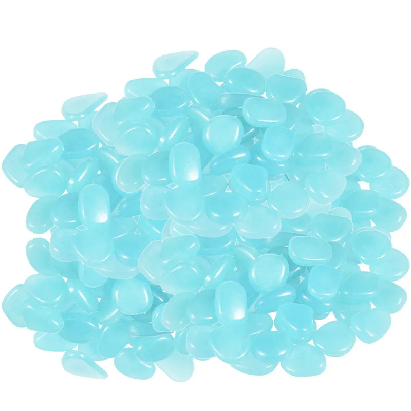 50Pcs Glow in the Dark Garden Pebbles Glow Stones Rocks for Walkways Garden Path Patio Lawn Garden Yard Decor