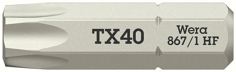 867/1 TORX® HF Bits with holding function, TX 40 x 25 mm