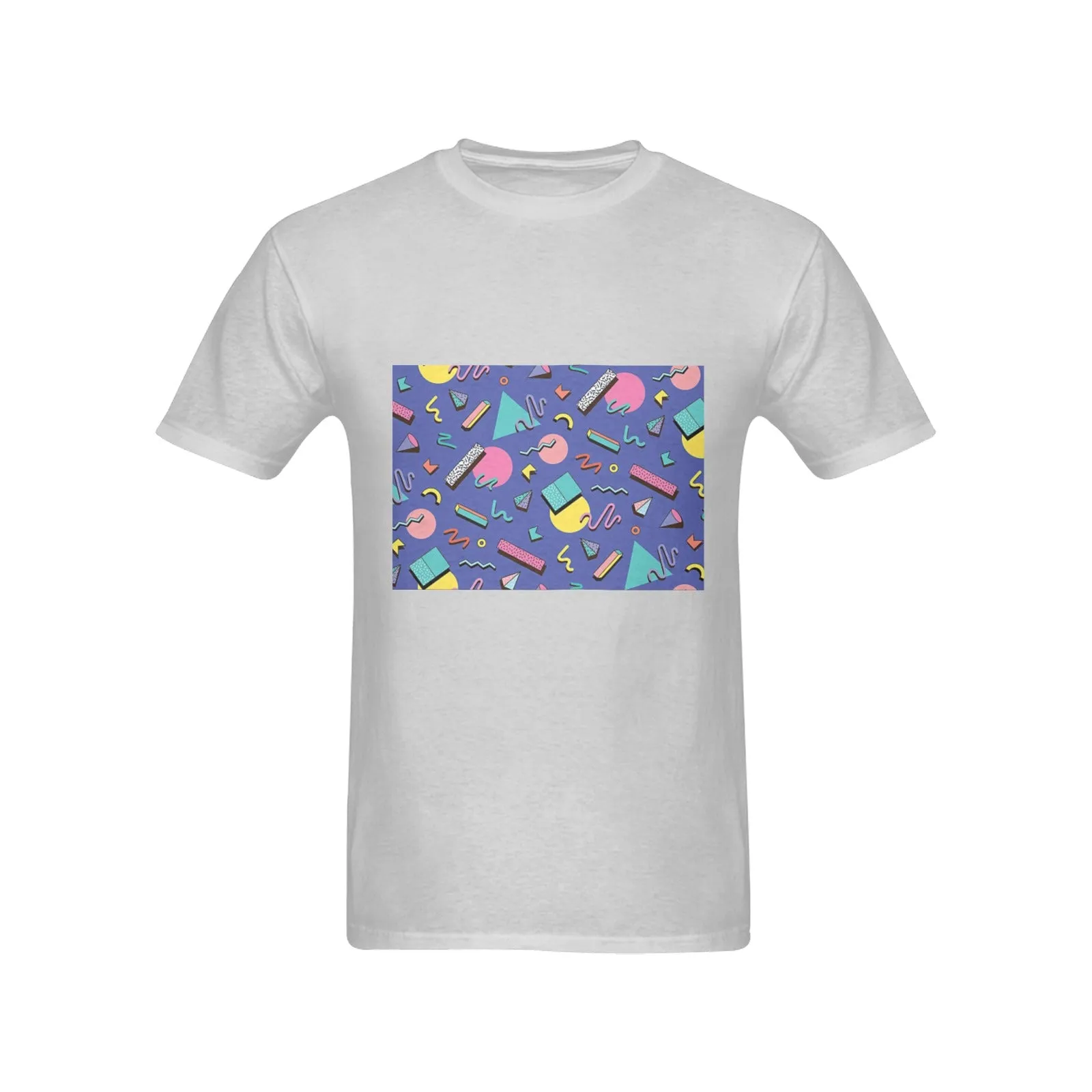 90s Purple Design Men's T-shirt 100% Cotton