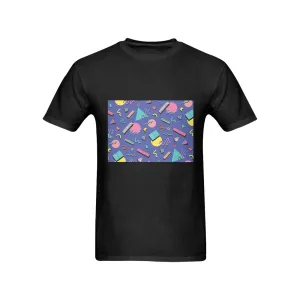 90s Purple Design Men's T-shirt 100% Cotton