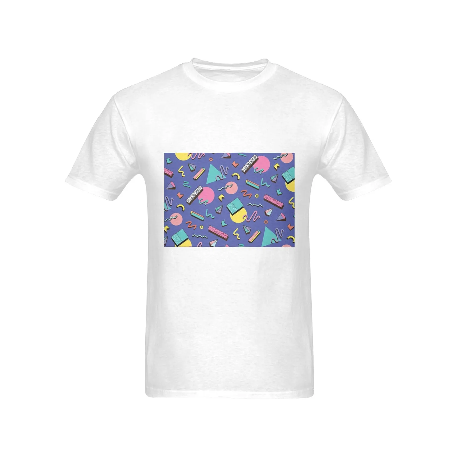 90s Purple Design Men's T-shirt 100% Cotton