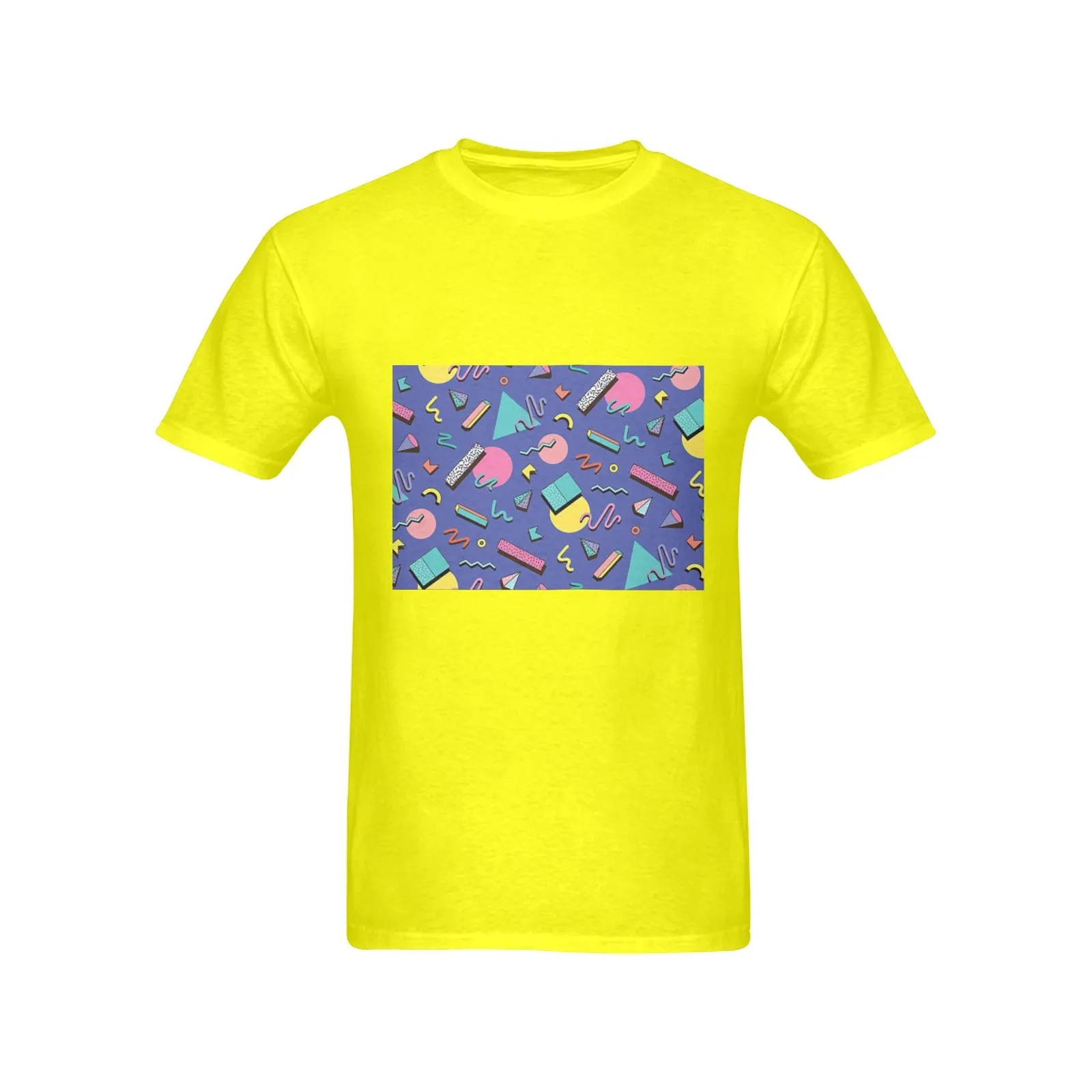 90s Purple Design Men's T-shirt 100% Cotton