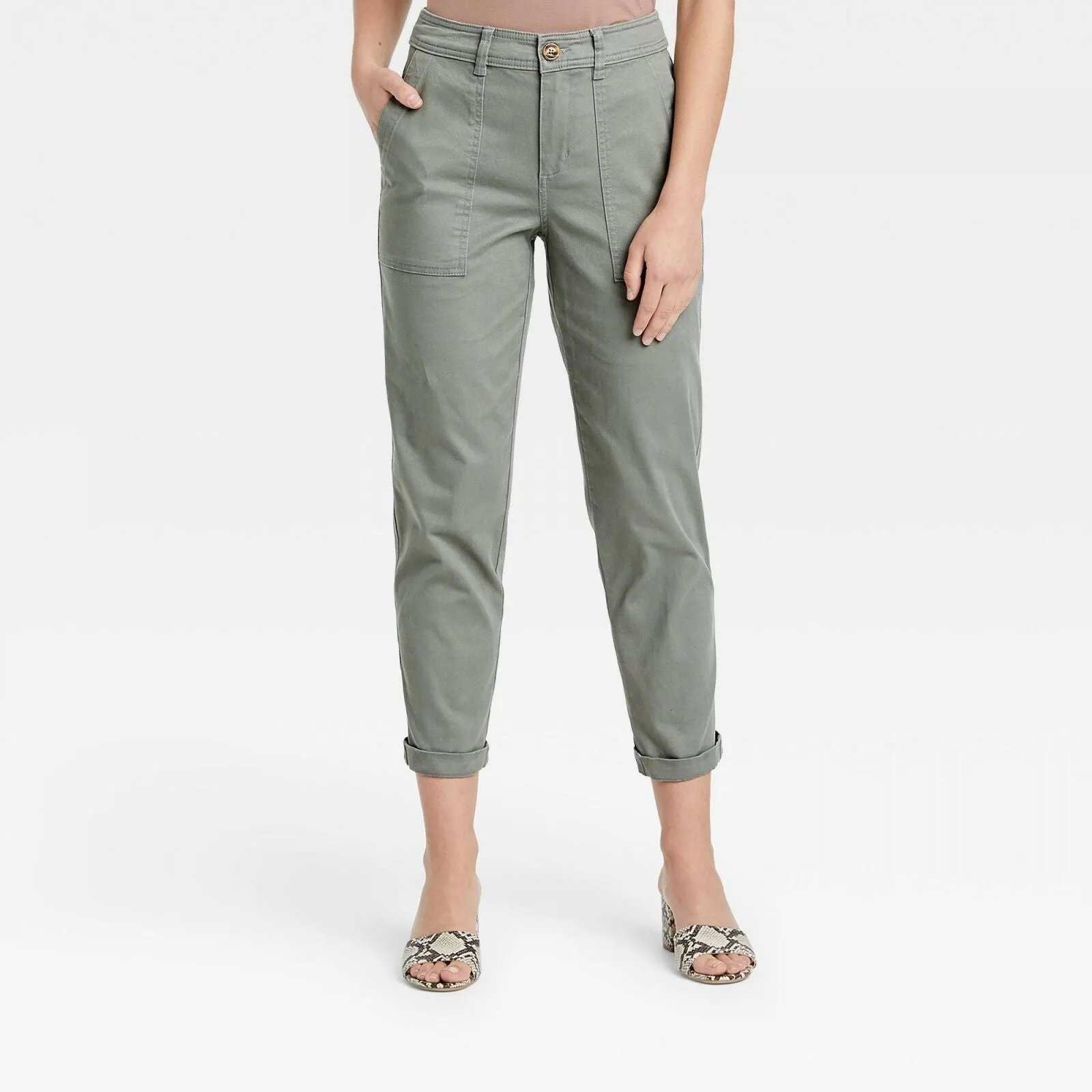 A New Day Women's High-Rise Utility Ankle Pants K2GZ6