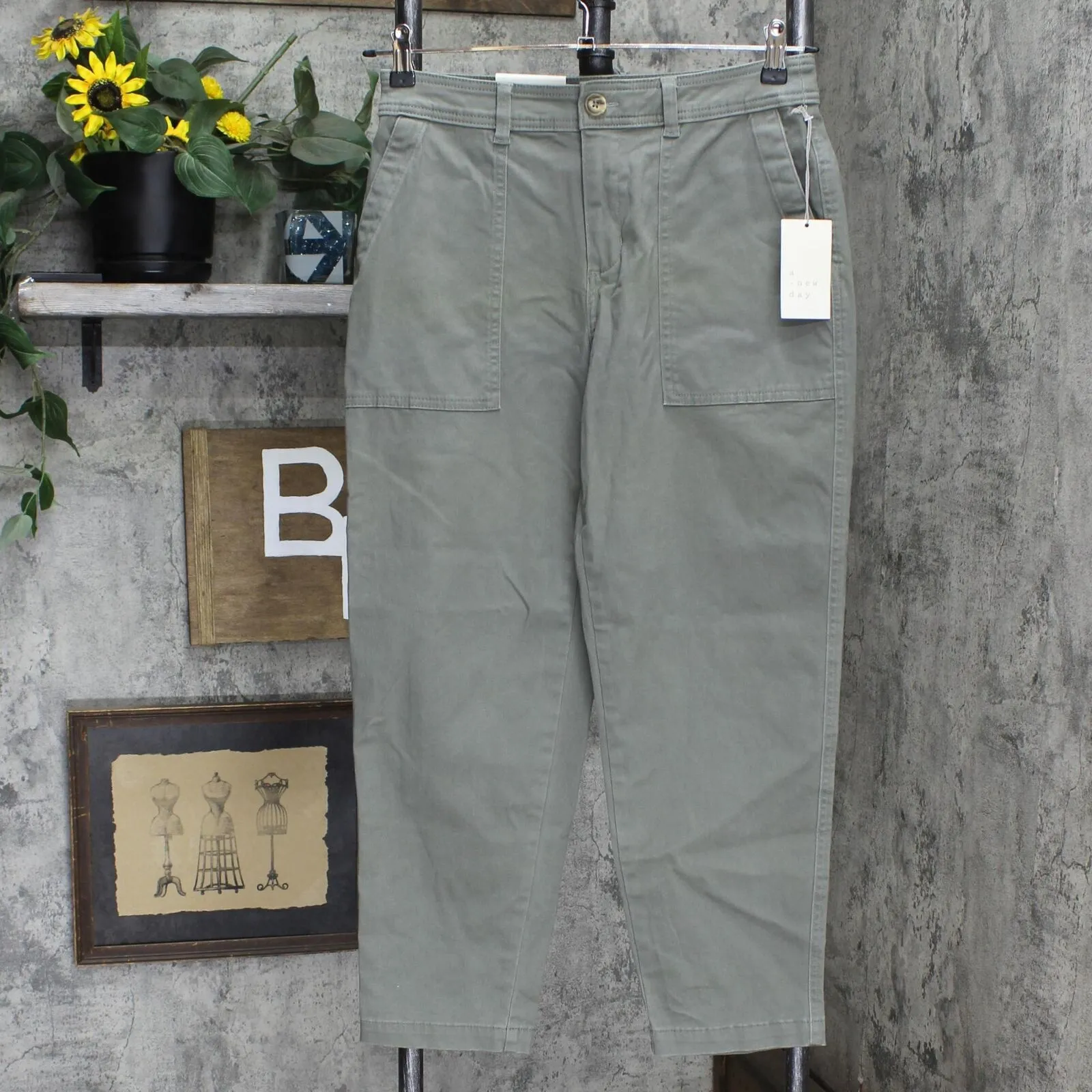 A New Day Women's High-Rise Utility Ankle Pants K2GZ6