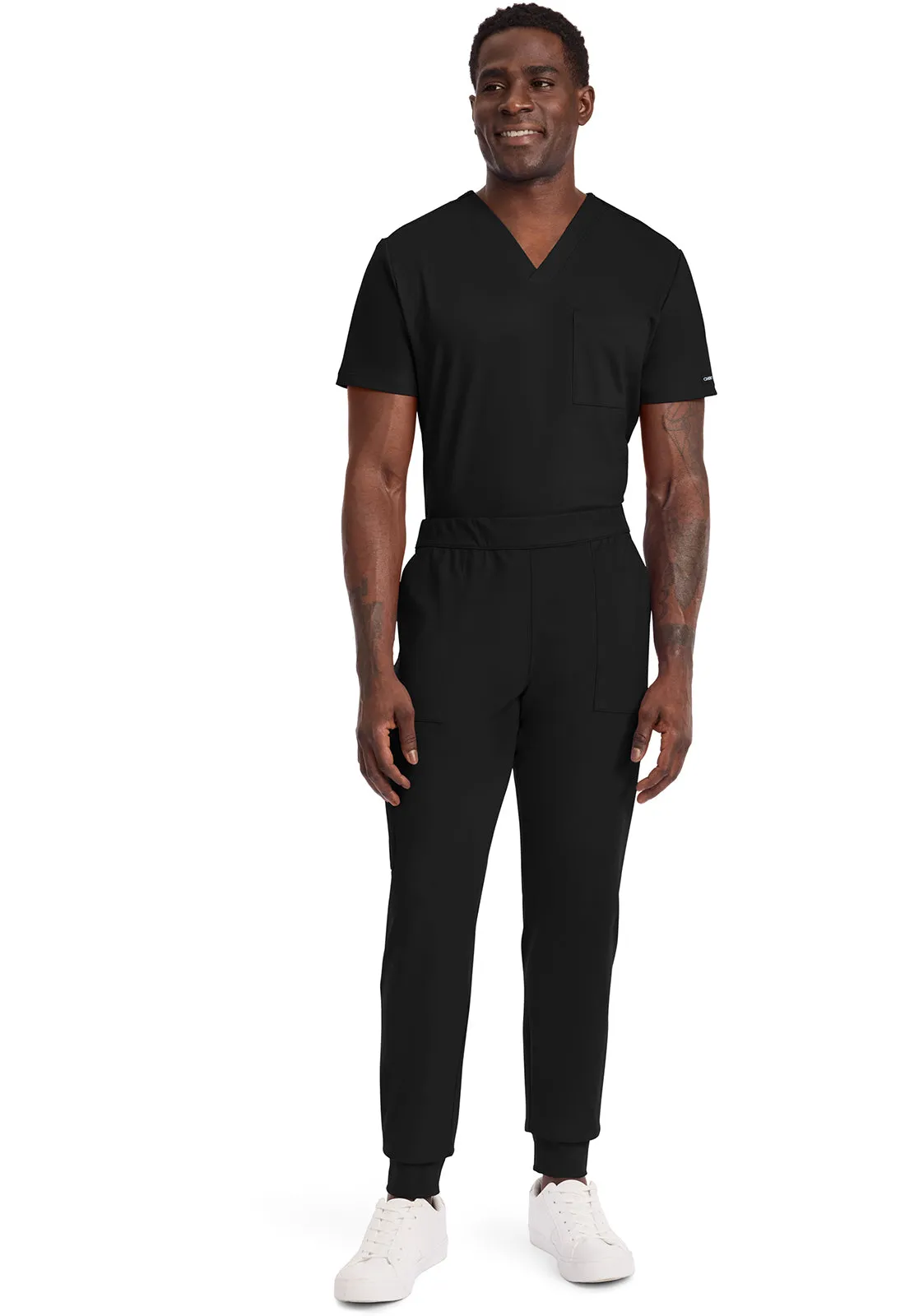 Achieve CK034 Men's 5-Pocket Jogger Pants Black