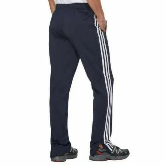 Adidas Men Sweatpants Ankle Zip 3 Stripes Tapered Track