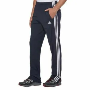 Adidas Men Sweatpants Ankle Zip 3 Stripes Tapered Track