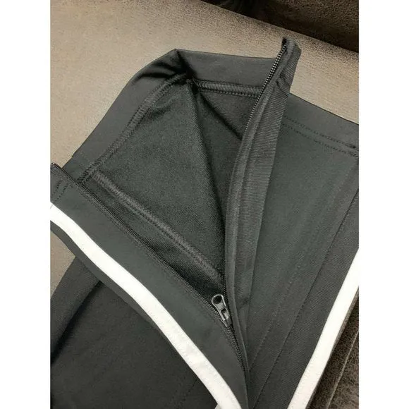 Adidas Men Sweatpants Ankle Zip 3 Stripes Tapered Track