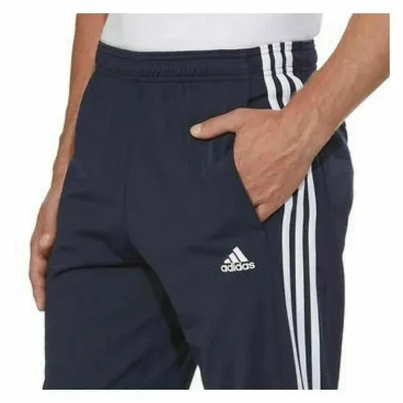 Adidas Men Sweatpants Ankle Zip 3 Stripes Tapered Track