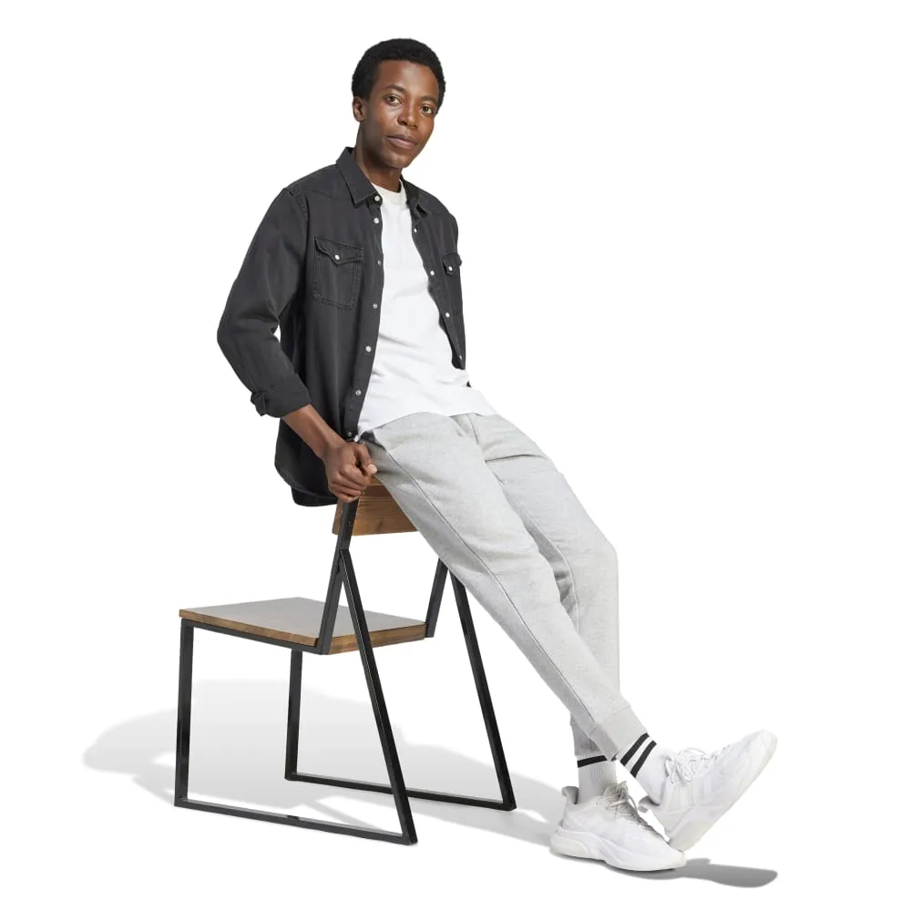 Adidas Mens Big Logo Fleece Tapered Cuff Pants