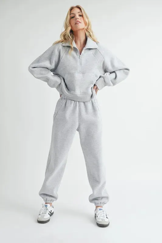 Aemi Co Drawstring Elastic Waist Joggers