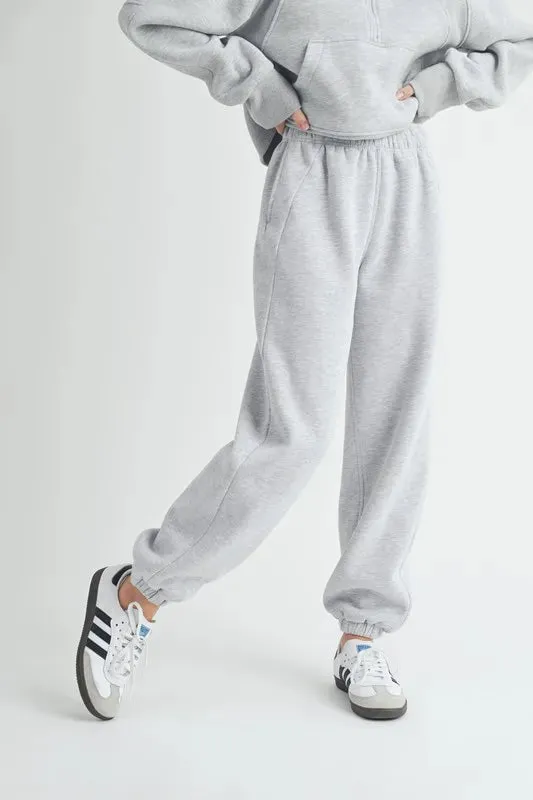 Aemi Co Drawstring Elastic Waist Joggers
