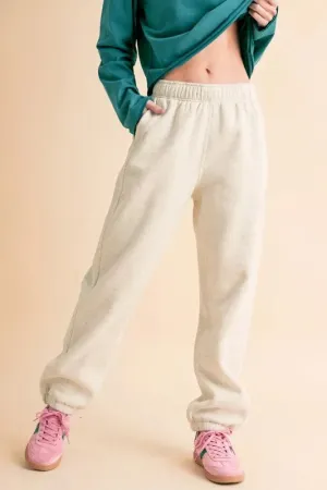 Aemi Co Drawstring Elastic Waist Joggers