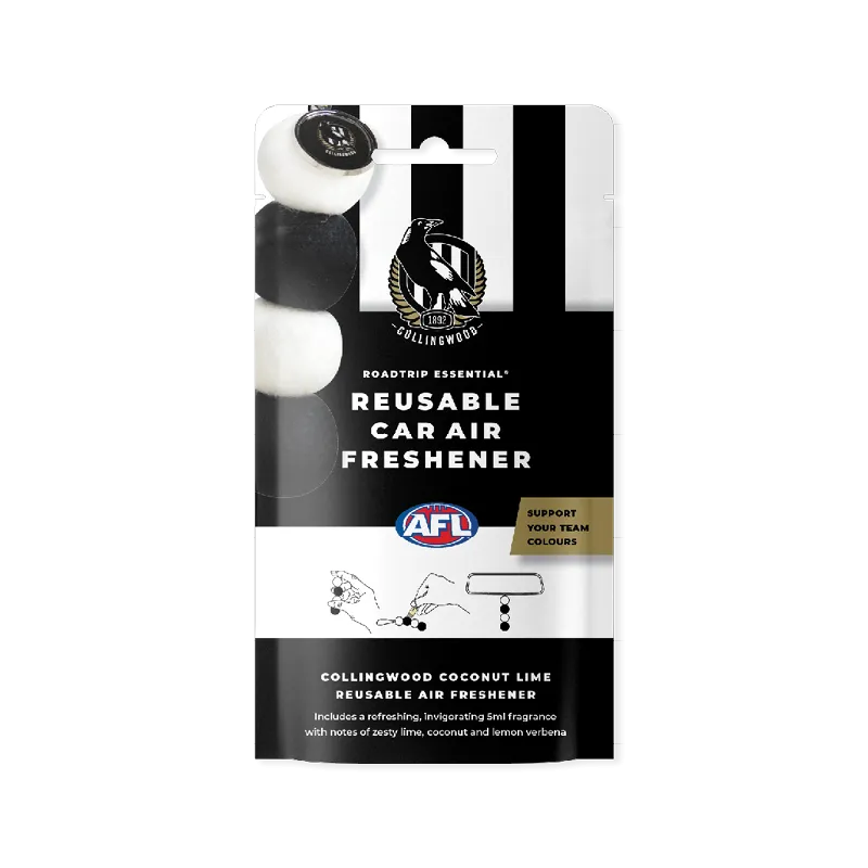 AFL Collingwood Reusable Air Freshener Sets