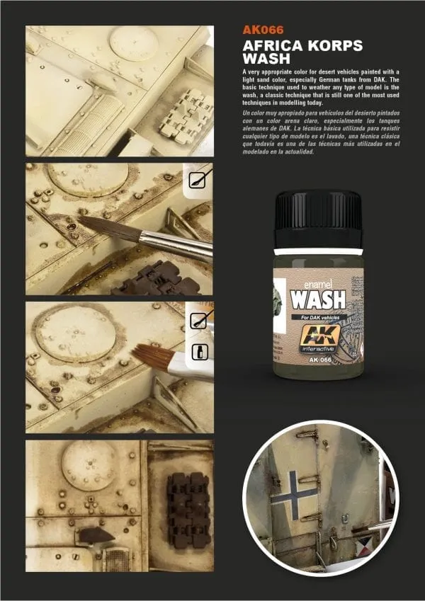AK Interactive Wash For Afrika Korps Vehicles