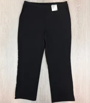 Anko Womens Straight Mid Rise Stretch Black Dress Pants Size 18 (New)