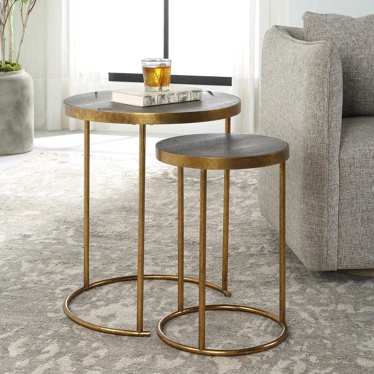 ARGON NESTING TABLES, SET OF 2
