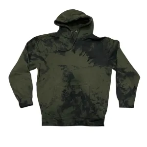 Army Green Tie Dye Hoodie