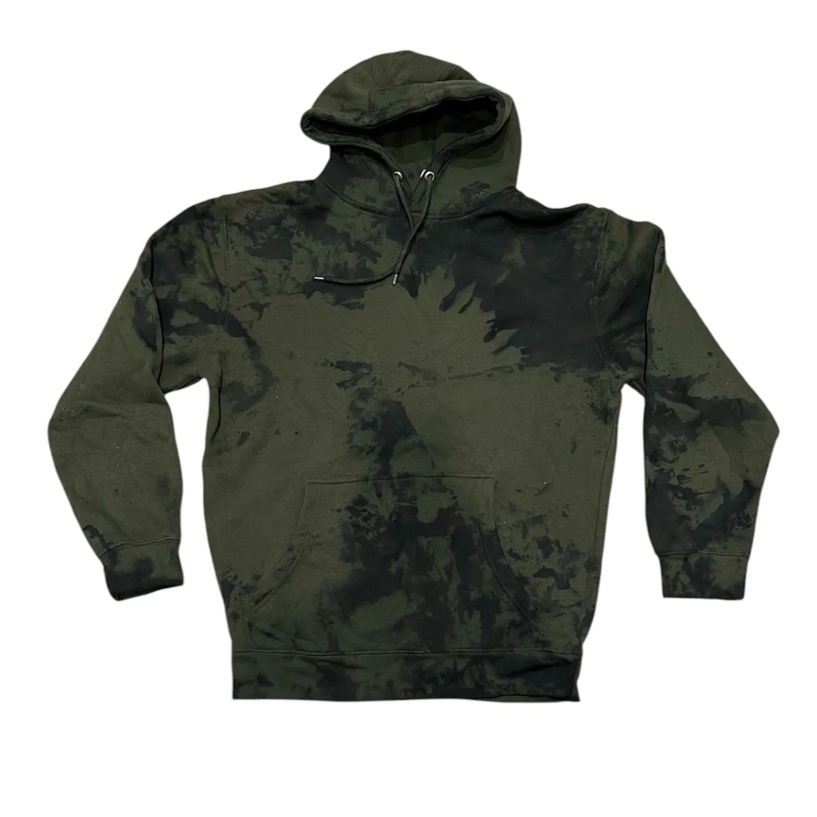 Army Green Tie Dye Hoodie