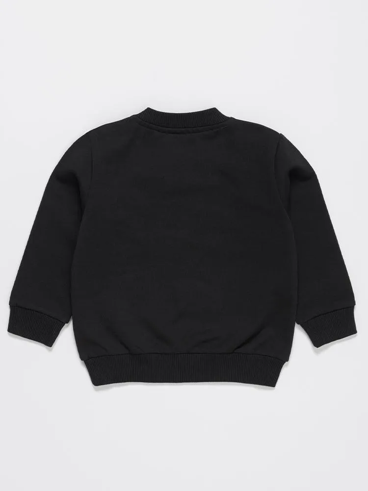 Artie - Just Smile Camo Navy French Terry Sweatshirt