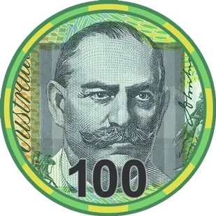 Australian Currency Ceramic Poker Chips 500pce Chip Set