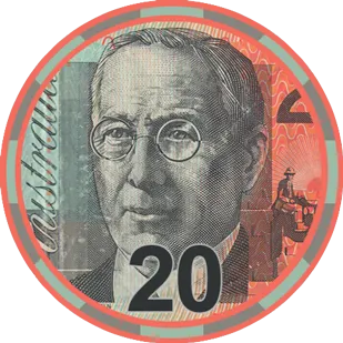 Australian Currency Ceramic Poker Chips 500pce Chip Set