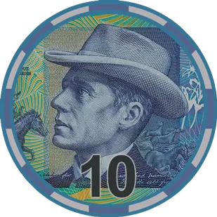 Australian Currency Ceramic Poker Chips 500pce Chip Set
