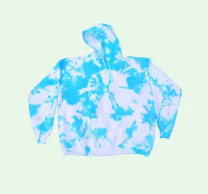 Baby Blue Tie Dye Hoodie