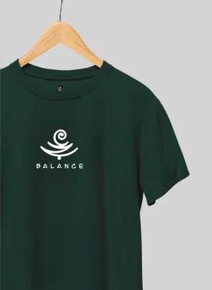 BALANCE Bottle Green Half Sleeve T-Shirt
