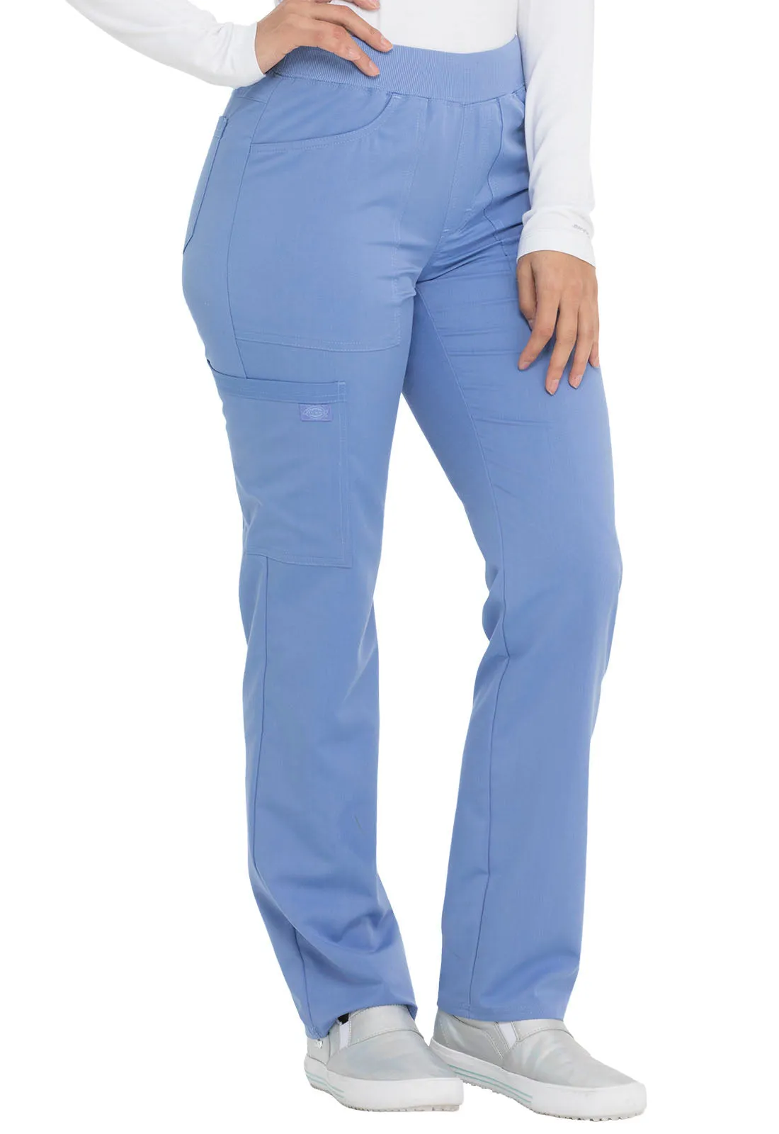 Balance DK135 Mid Rise Tapered Leg Pull-on Pants Ciel