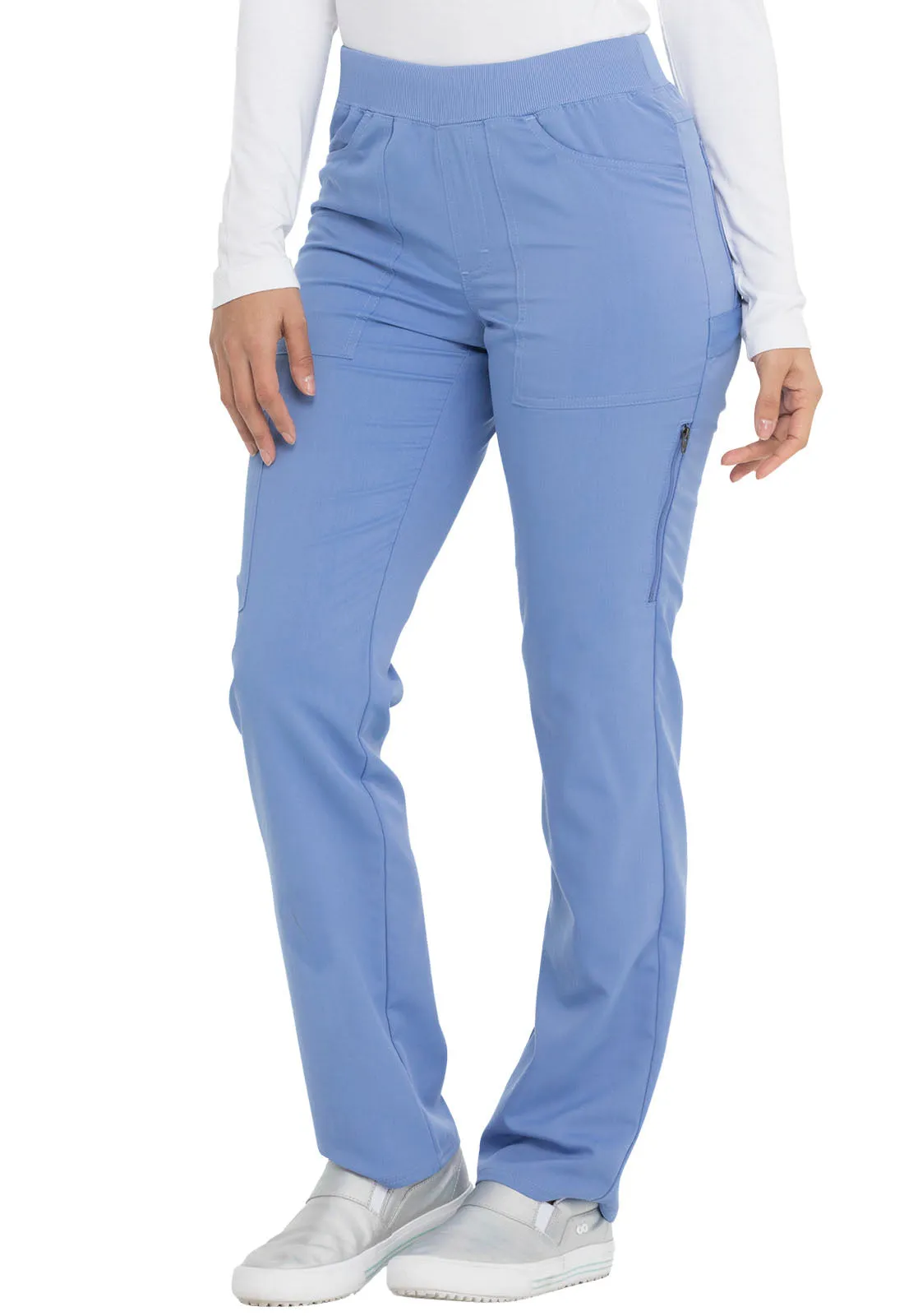 Balance DK135 Mid Rise Tapered Leg Pull-on Pants Ciel