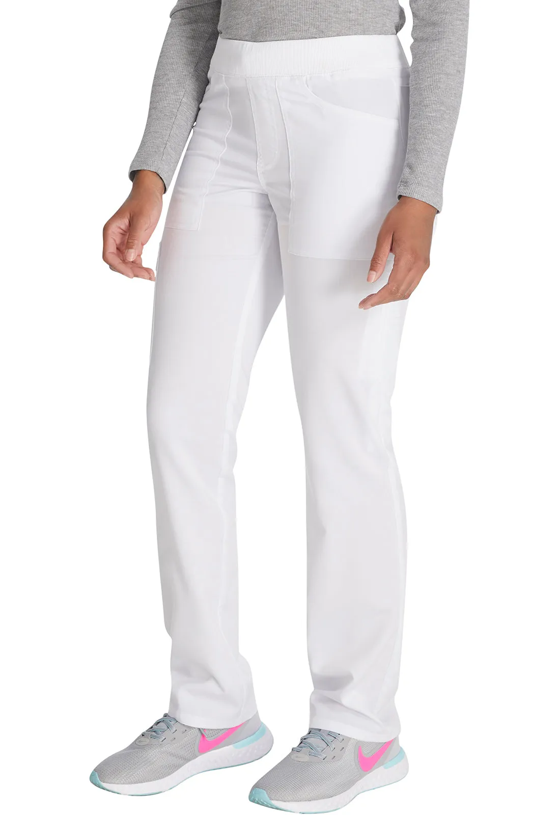 Balance DK135 Mid Rise Tapered Leg Pull-on Pants White
