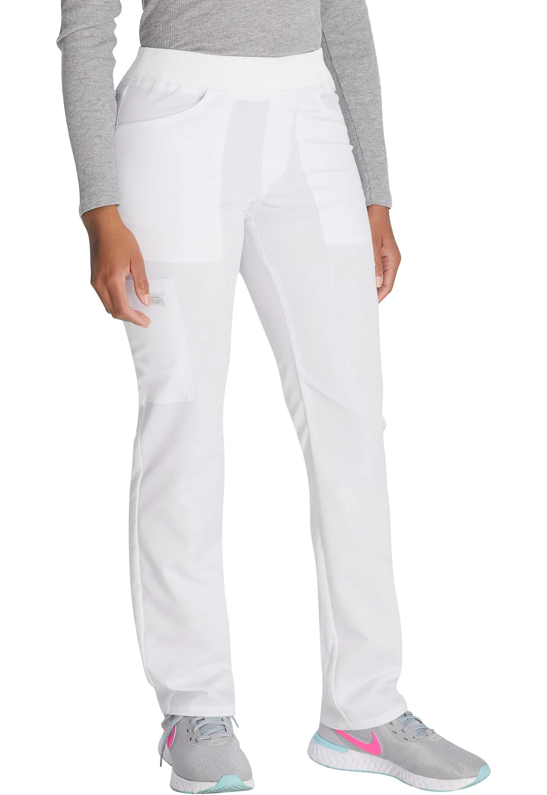Balance DK135 Mid Rise Tapered Leg Pull-on Pants White