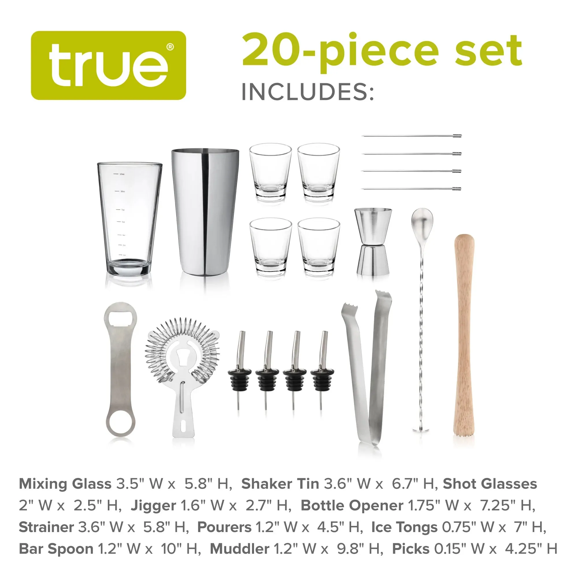 BARTENDER'S BARWARE SETS