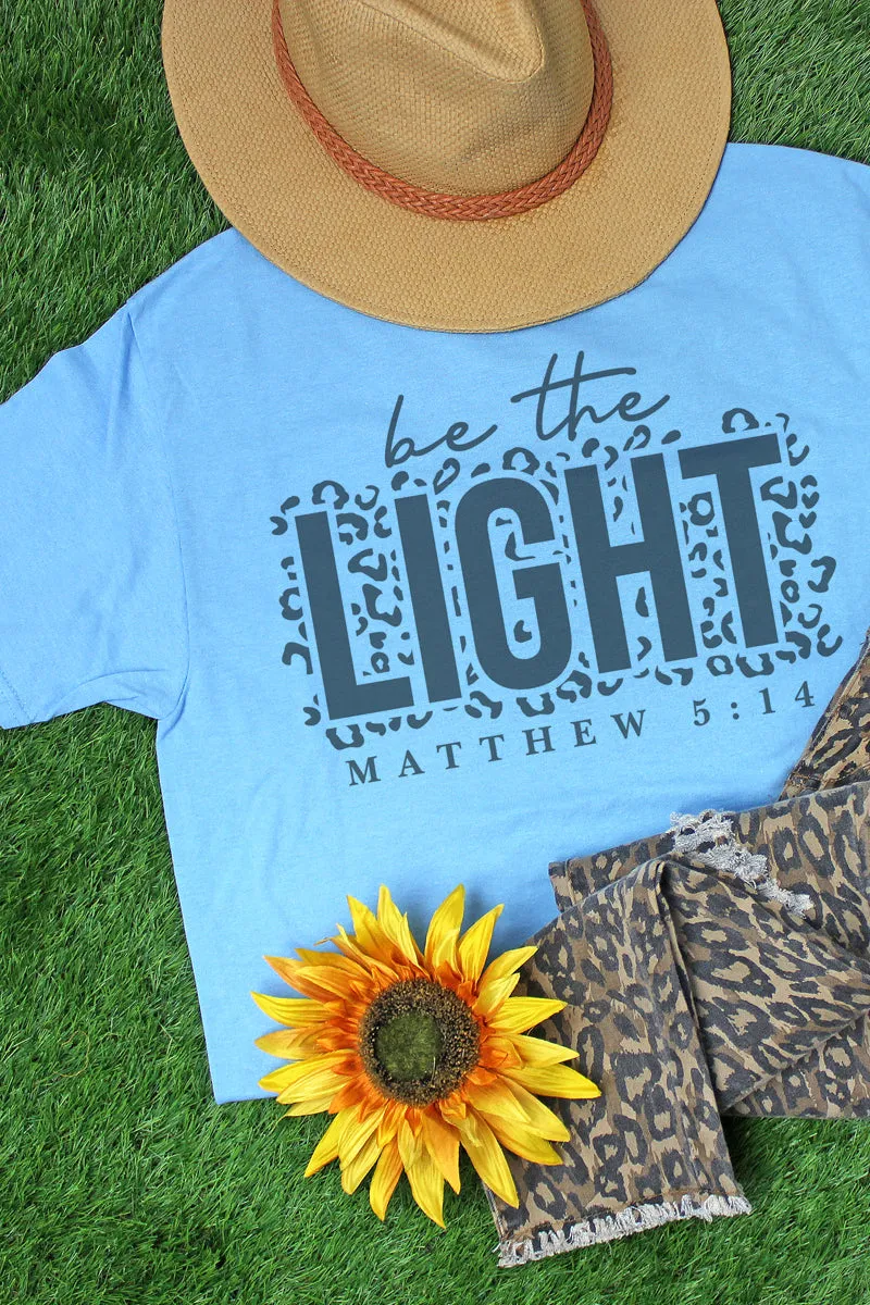 Be The Light Leopard Unisex Dri-Power 50/50 Tee