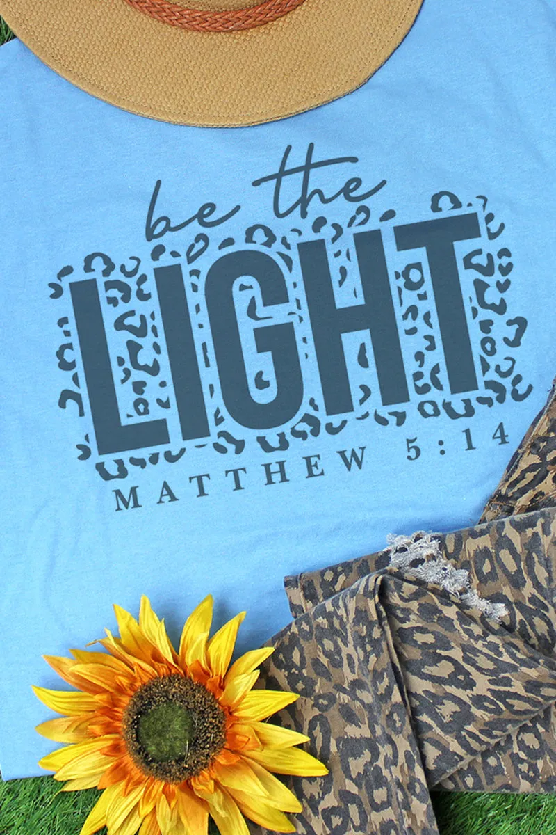 Be The Light Leopard Unisex Dri-Power 50/50 Tee