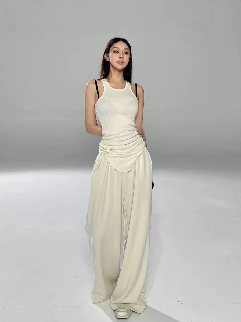 Beige Casual Sporty-Chill Set