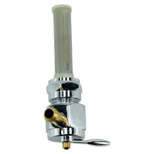 Billet petcock fuel valve 22mm 90 degree right outlet